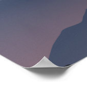 Poster Lever de soleil rose (Coin)