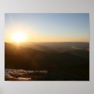 Poster Lever de soleil sur Blue Ridge