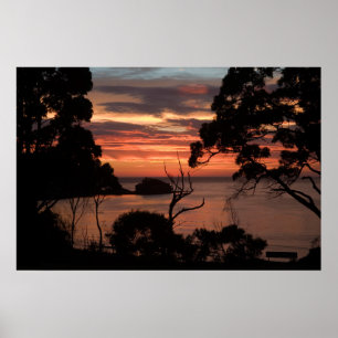 Poster Lever de soleil sur Freycinet Np