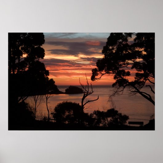 Poster Lever de soleil sur Freycinet Np (Devant)