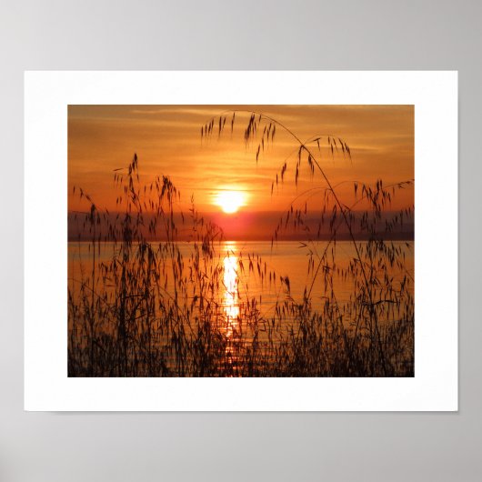Poster Lever de soleil sur la baie (Devant)