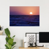 Poster Lever De Soleil Sur La Baie De Malaga (Bureau à domicile)