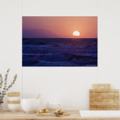 Poster Lever De Soleil Sur La Baie De Malaga (Cuisine)