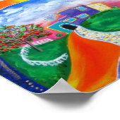 Poster Lever de soleil sur la côte de Porto Rico (Coin)