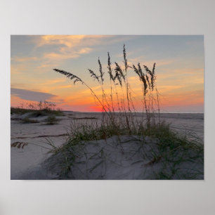 Poster Lever de soleil sur la plage - Vie sur une île côt