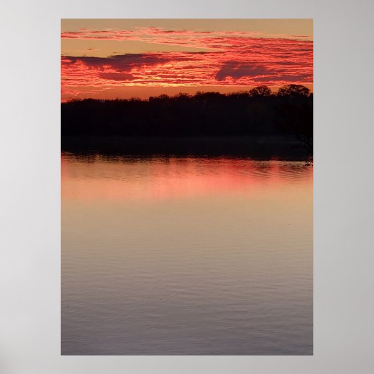 Poster Lever de soleil sur le lac Koronis (Devant)