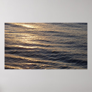 Poster Lever de soleil sur les eaux océaniques