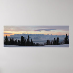 Poster Lever de soleil sur les Tatras