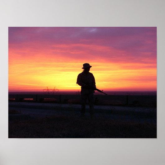 Poster Lever de soleil sur l'Euphrate (Devant)