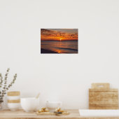 Poster Lever de soleil sur l'île Dauphin, Alabama (Cuisine)