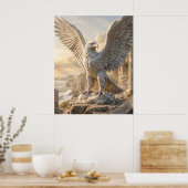 Poster Lever de soleil sur Marble Eagle Cliff (Cuisine)