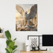 Poster Lever de soleil sur Marble Eagle Cliff (Bureau à domicile)