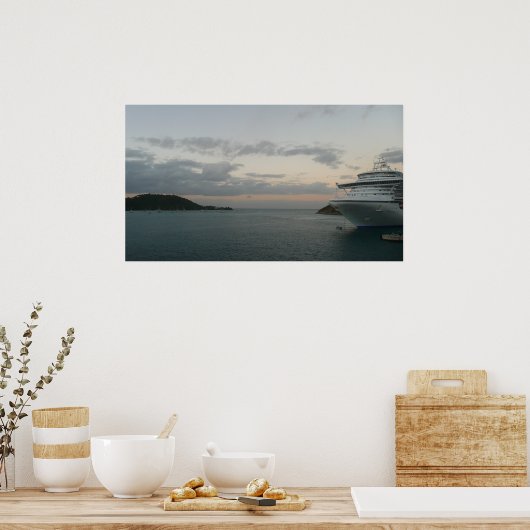 Poster Lever de soleil sur St Thomas II Croisière (Cuisine)