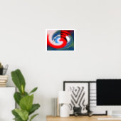Poster Lever de soleil sur un monde alien (Bureau à domicile)