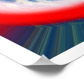 Poster Lever de soleil sur un monde extraterrestre (Coin)