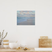 Poster Lever de soleil sur une eau calme sur la plage - A (Cuisine)