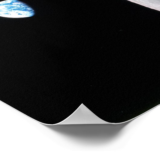 Poster Lever de terre à partir d'Apollo 8 (Coin)