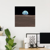 Poster Lever de terre de la Lune (Bureau à domicile)