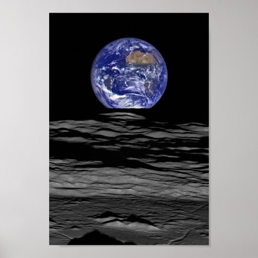 Poster Lever De Terre Vu De La Lune (Devant)