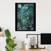 Poster Lever du Cthulhu (Bureau à domicile)