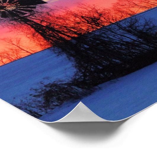 Poster Lever du matin rose (Coin)