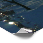 Poster Lever du soleil à travers Icicles hiver Photograph (Coin)