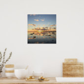 Poster Lever du soleil à Wells Next The Sea Norfolk (Cuisine)