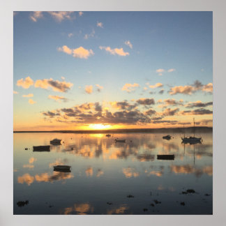 Poster Lever du soleil à Wells Next The Sea Norfolk