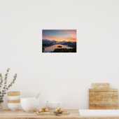 Poster Lever du soleil au-dessus du lac Bled (Cuisine)