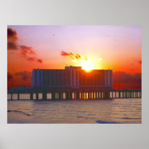Poster Lever Du Soleil Au Flagship Hotel Prints