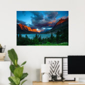 Poster Lever du soleil au lac St. Mary (Bureau à domicile)