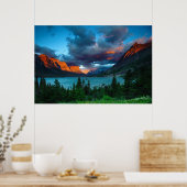 Poster Lever du soleil au lac St. Mary (Cuisine)