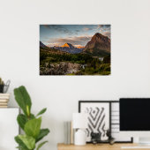 Poster Lever du soleil au lac Swiftcurrent (Bureau à domicile)