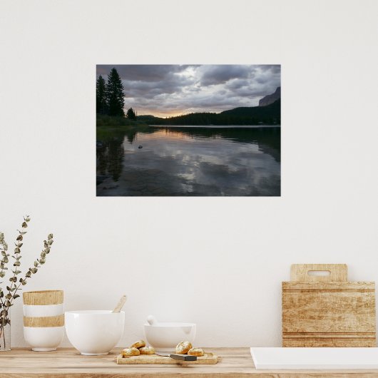 Poster Lever du soleil au lac Swiftcurrent II (Cuisine)