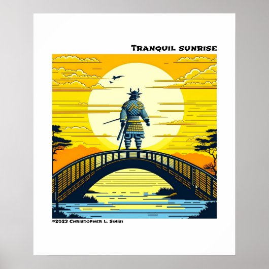 Poster Lever du soleil calme (Devant)