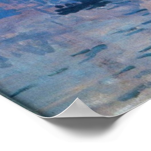 Poster Lever du soleil - Claude Monet (Coin)