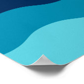 Poster Lever du soleil/coucher du soleil sur l'eau (Coin)