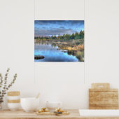 Poster Lever du soleil d'automne au lac Moosehead Maine (Cuisine)