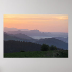 Poster Lever du soleil de Pieniny