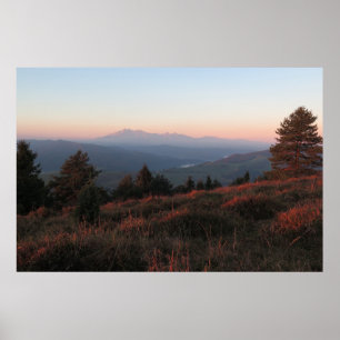 Poster Lever du soleil de Pieniny