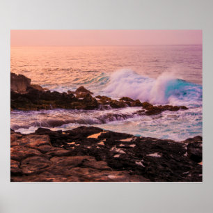 Poster Lever du soleil de Poipu, Kauai