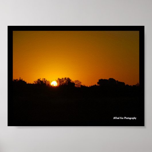 Poster Lever du soleil doré (Devant)
