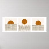 Poster Lever du soleil Louer Boho Scripture mur Art (Devant)