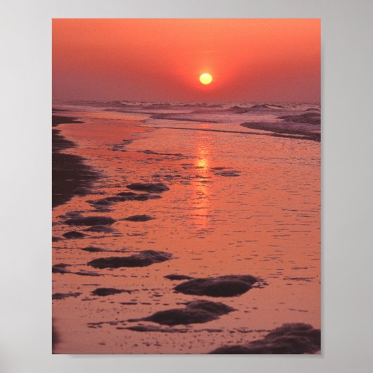 Poster Lever Du Soleil, Marée Faible (Devant)