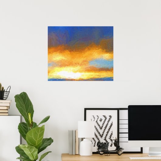 Poster Lever du soleil n° 1 (Bureau à domicile)