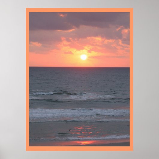 Poster Lever du soleil sur la plage (Devant)