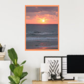 Poster Lever du soleil sur la plage (Bureau à domicile)