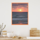 Poster Lever du soleil sur la plage (Cuisine)