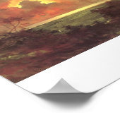 Poster Lever du soleil sur la tête de diamant, huile sur  (Coin)