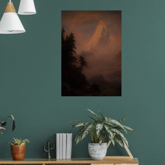 Poster Lever Du Soleil Sur Le Matterhornaaprès 1875 - (Salon 1)